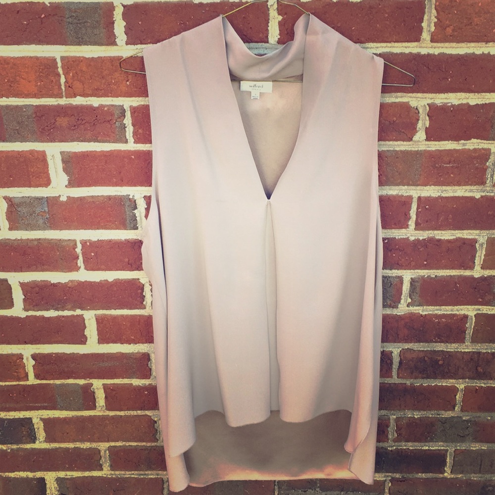 Wilfred designer 100% silk top. GUC